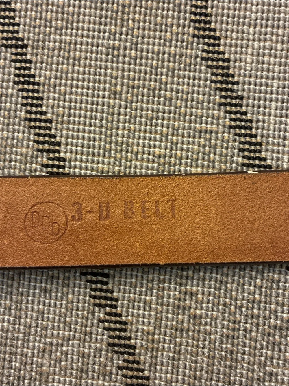 Kids Brown Tooled Leather Belt with Nature Motif